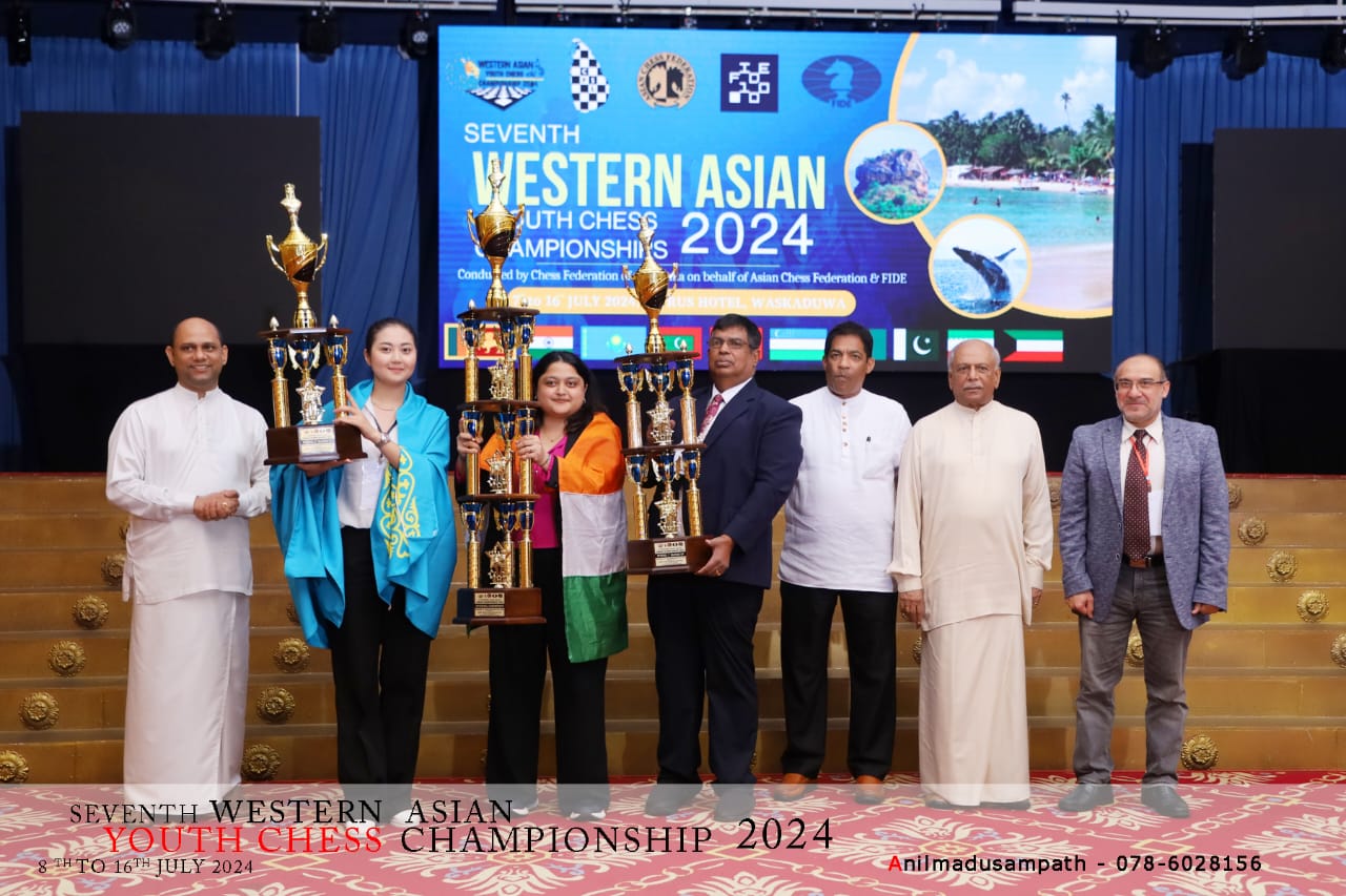 Sri Lanka Shines at the 7th Western Asian Youth Chess Championship 2024