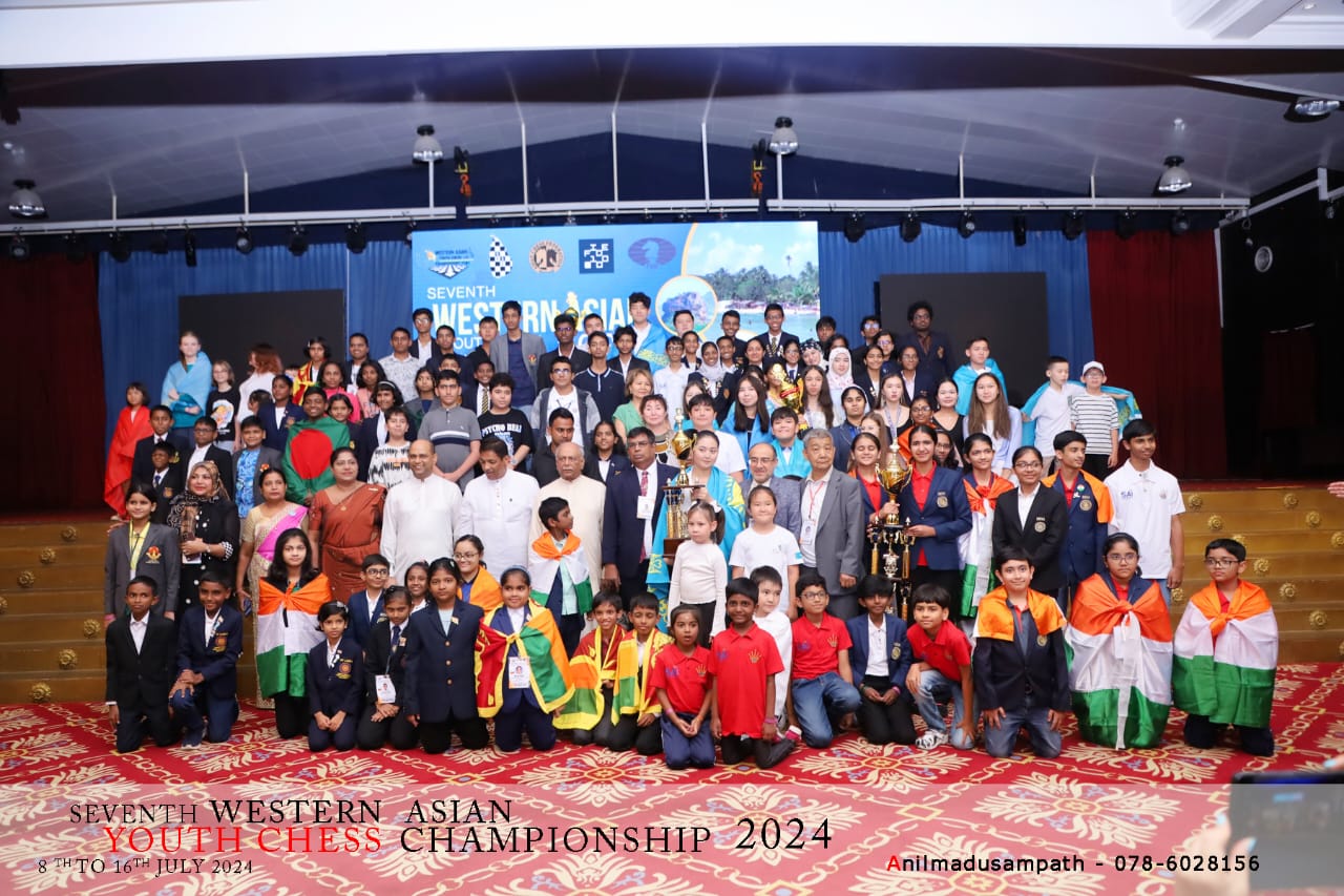 Sri Lanka Shines at the 7th Western Asian Youth Chess Championship 2024